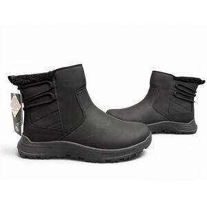 Khombu Sarah Winter Boots Women’s 10 Black Faux Fur Water Repellent NWT